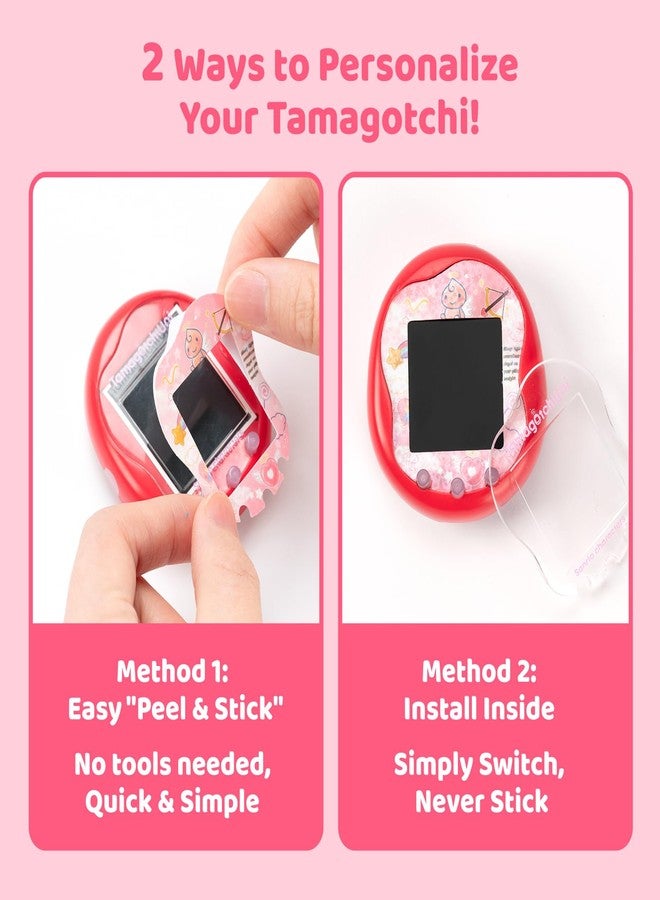 BUBBLELOGUS Angel Wing Protective Case for Tamagotchi Uni, Soft TPU Silicone Cover with Faceplate & Star Dust Plug, Anti-Scratch & Waterproof (Pink) - Image 4